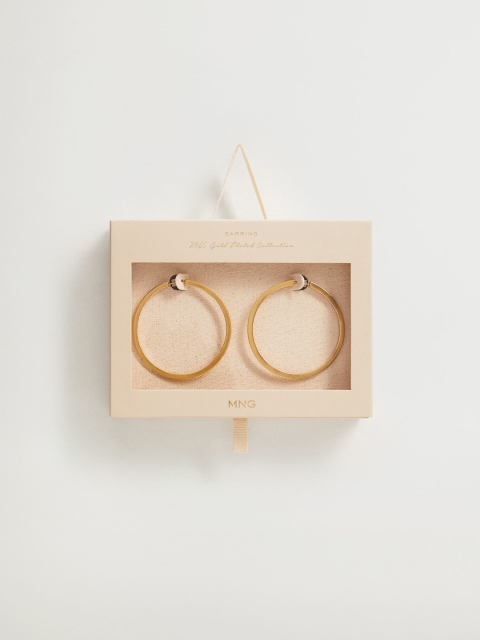 

MANGO 24K Gold-Plated Circular Hoop Earrings