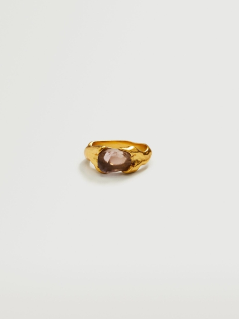 

MANGO Women Purple & Gold-Toned Stone-Studded Finger Ring