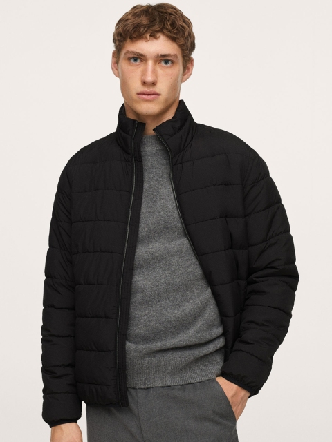 

MANGO MAN Black Water-Repellent Padded Jacket