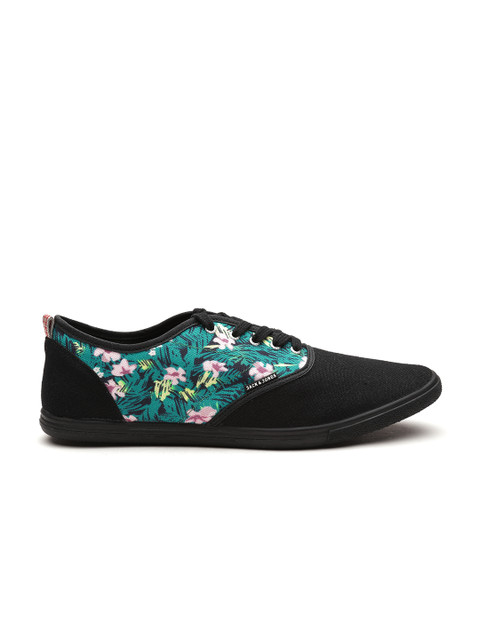 

Jack & Jones Men Black Printed Sneakers
