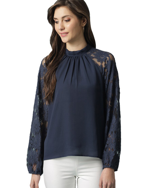 

Gipsy Navy Blue Regular Top