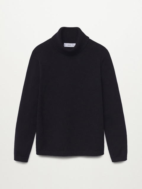 

Mango Kids Girls Black Solid Pullover
