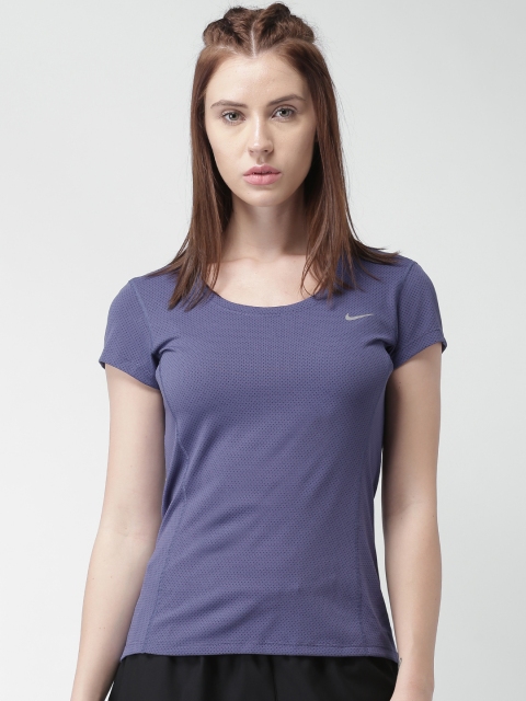

Nike Women Purple CONTOUR SS T-shirt