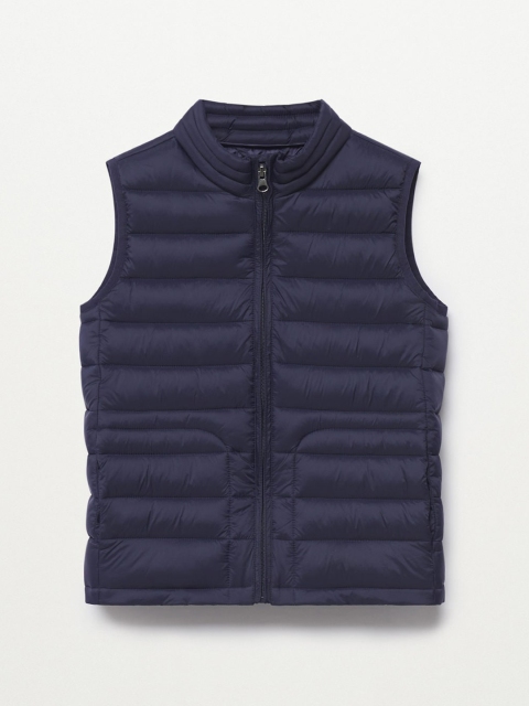 

Mango Kids Boys Navy Blue Solid Puffer Jacket