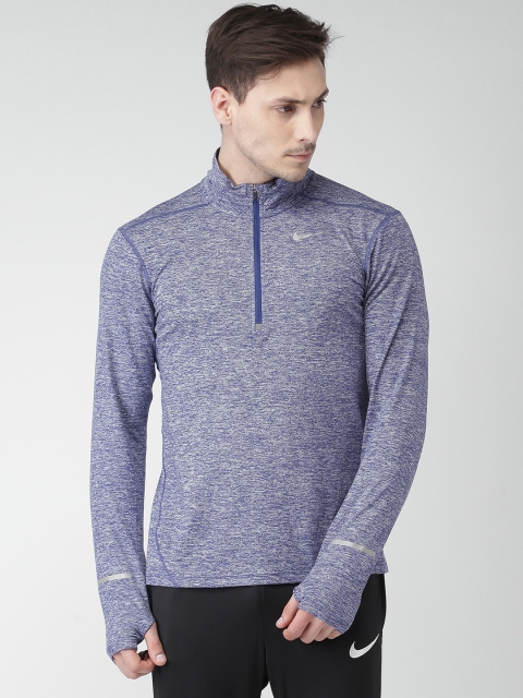 

Nike Men Purple AS NIKE DRI-FIT ELEMENT HZ T-Shirt