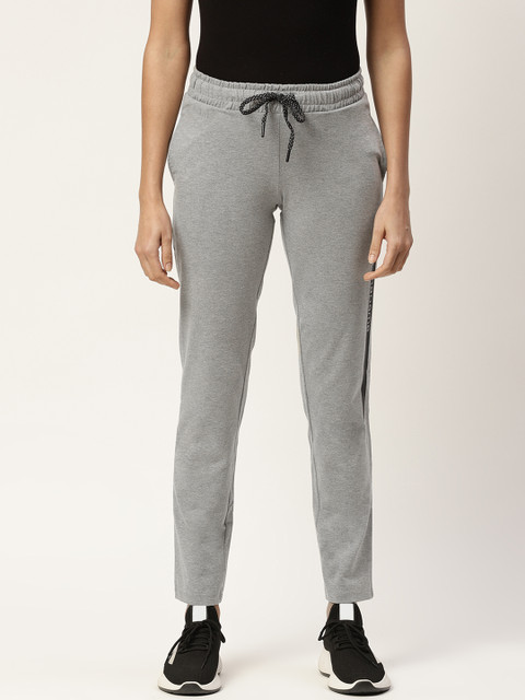 

Madame Women Grey Solid Regular Fit Track Pants