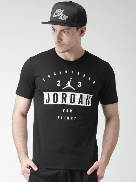 

Nike Men Black Printed Round Neck AS ENGINEERED FOR FLIGHT DFTEE T-shirt