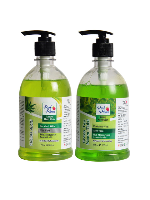 

Pink Plums Aloevera Neem Tulsi Handwash Enriched with Aloe Vera Skin Moisturiser, Multi