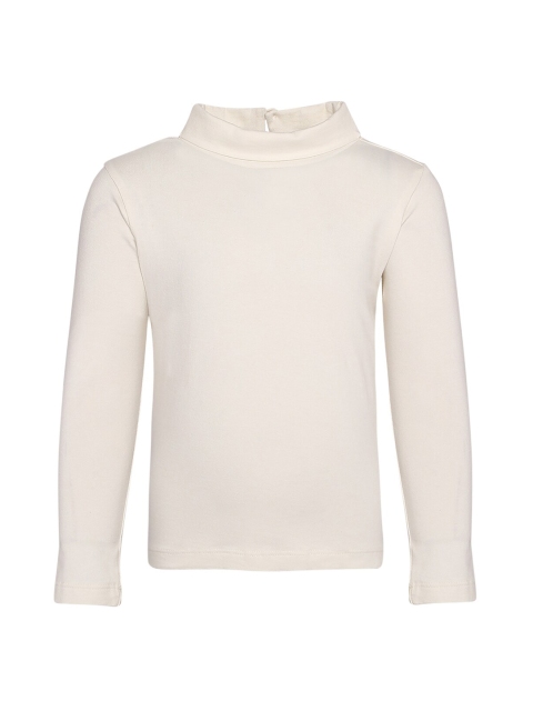 

A Little Fable Girls White Turtle Neck T-shirt