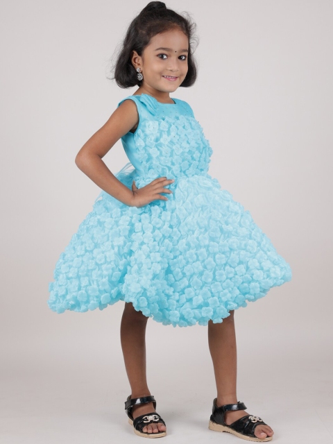 

Pothys Blue Net Peplum Dress