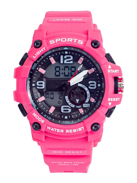 

Spiky Unisex Kids Pink Skeleton Dial & Pink Analogue Multi Function Watch