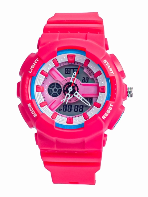 

Spiky Unisex Kids Pink Printed Analogue and Digital Multi Function Watch Wiray216_Pin_Pin