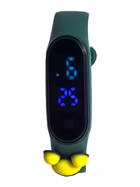 

Spiky Unisex Kids Black Dial Digital Multi Function Watch Wed2_Grn_Mick-Green