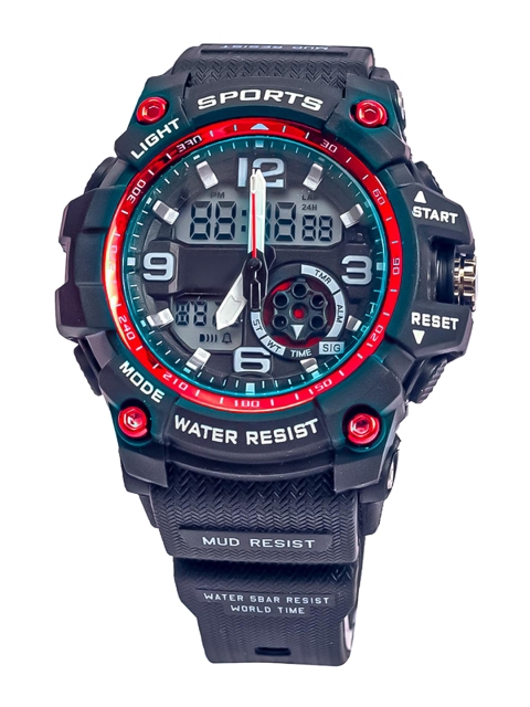 

Spiky Black Digital Watches Wiray209_Blk_Red