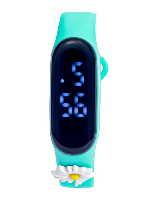 

Spiky Unisex Kids Green Printed Dial & Green Wrap Around Straps Digital Multi Function Watch