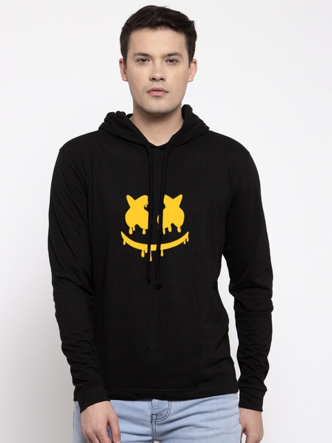 

Friskers Men Black Printed T-shirt