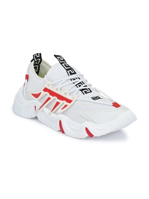 

DERBY KICKS Men White Mesh Running Non-Marking Shoes