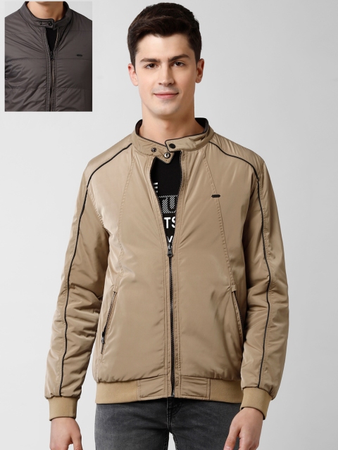 

Peter England Casuals Men Grey Reversible Bomber Jacket