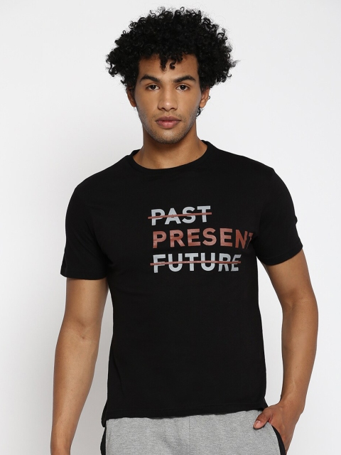 

SPARROWHAWK Men Black Typography Printed T-shirt