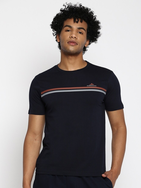 

SPARROWHAWK Men Navy Blue Pockets T-shirt