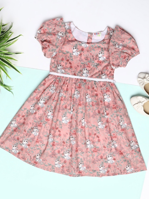 

ZION Girls Pink Floral Dress