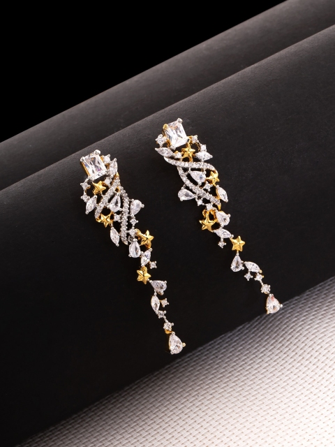 

Studio Voylla Gold-Toned Geometric Ear Cuff Earrings