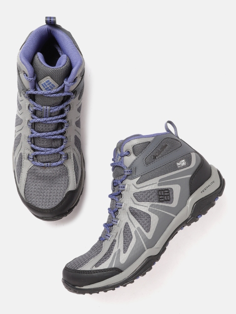 

Columbia Women Grey PEAKFREAK XCRSN II XCEL MID OUTDRY Trekking Non-Marking Shoes