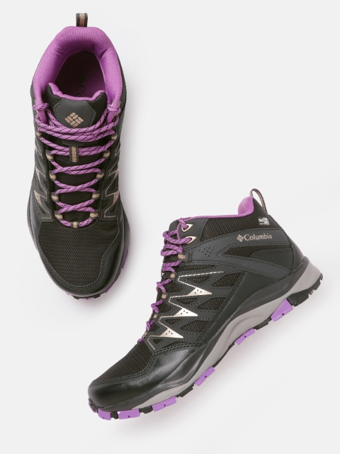 

Columbia Women Black WAYFINDER MID OUTDRY Trekking Non-Marking Shoes