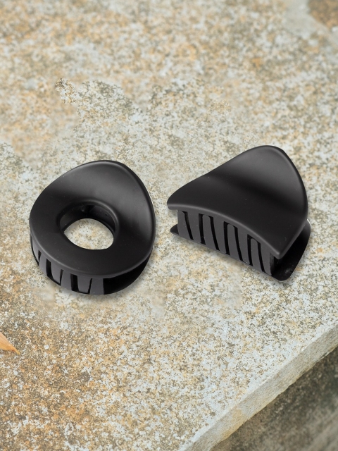 

Ayesha Women Black Set of 2 Claw Clip