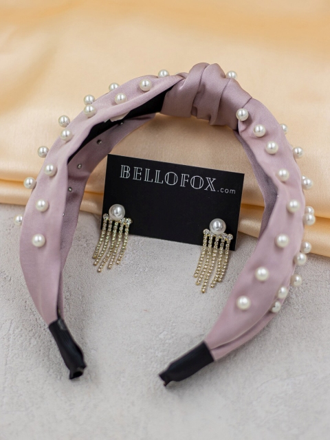 

Bellofox Women Hair Accessories & Earrings Combo, Lavender