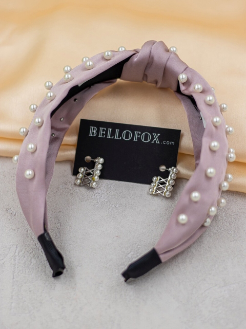 

Bellofox Women Hair Accessories & Earrings Combo, Lavender