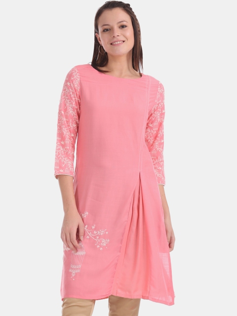 

Karigari Women Pink Kurta