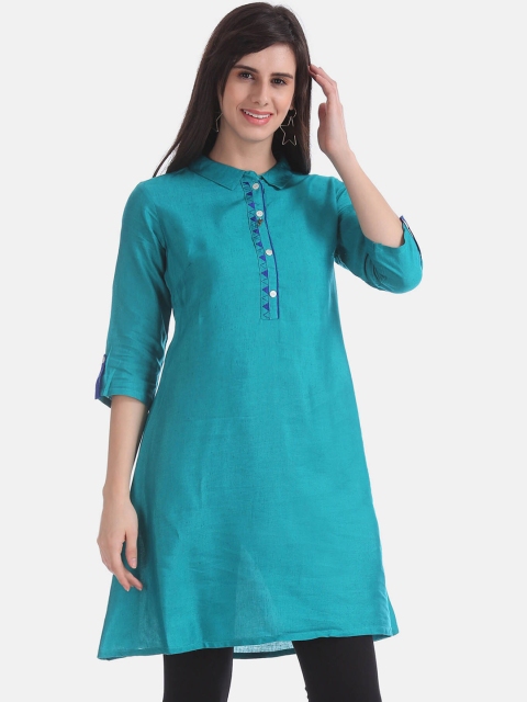 

Karigari Women Green Kurta