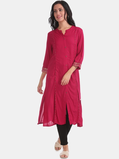 

Karigari Women Pink Kurta