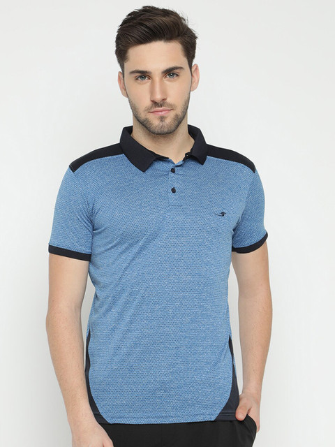 

V2 Value & Variety Men Blue Polo Collar T-shirt