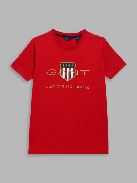 

GANT Kids Red Printed T-shirt