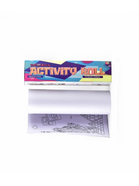 

SCOOBIES Kids White & Black Painting Activity Roll