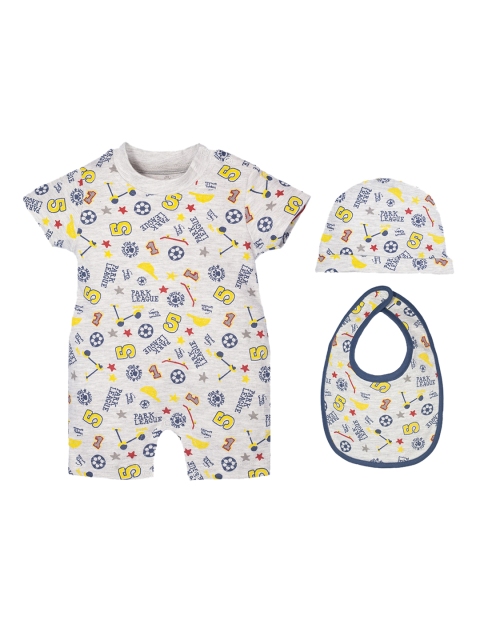 

Baby Go Creeper with Bib and Cap Combo, Multi