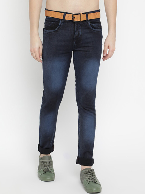 

V2 Value & Variety Men Blue Slash Knee Jeans