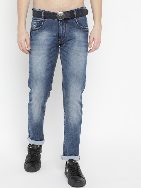 

V2 Value & Variety Men Blue Low Distress Jeans
