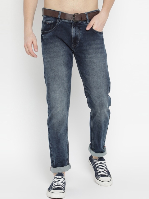 

V2 Value & Variety Men Blue Mildly Distressed Heavy Fade Jeans