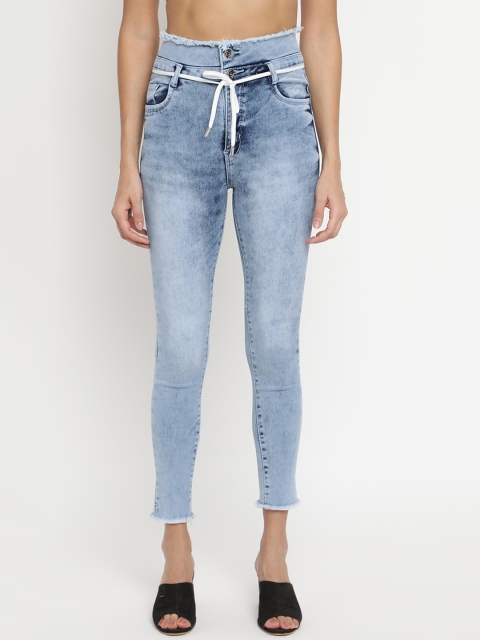 

V2 Value & Variety Women Blue Cotton Heavy Fade Jeans