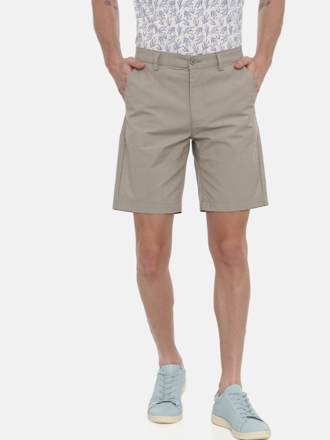 

Swiss Club Men Grey Cotton Slim Fit Regular Shorts