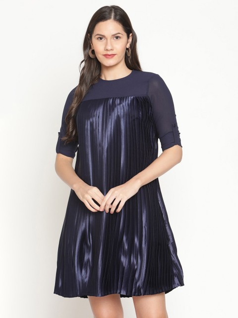

The Vanca Blue A-Line Dress