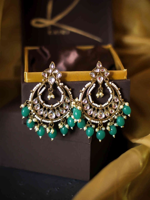 

Kairi Green Contemporary Ear Cuff Earrings