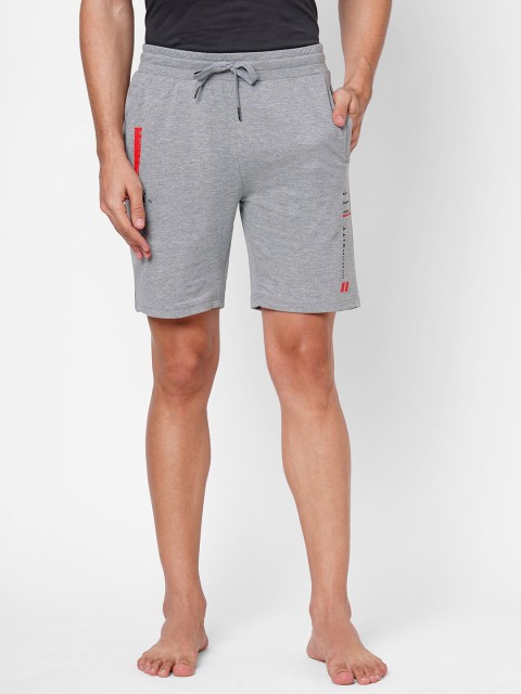 

Sweet Dreams Men Grey Solid Lounge Shorts