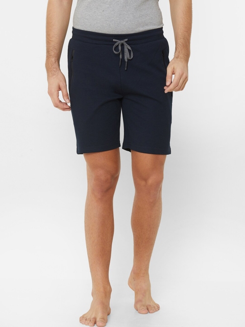 

Sweet Dreams Men Navy Blue & White Lounge Shorts