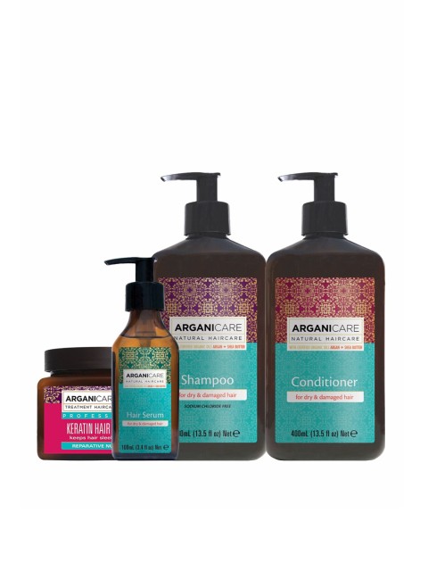 

Arganicare Set of 4 Moisturising Haircare Luxe Set, Brown