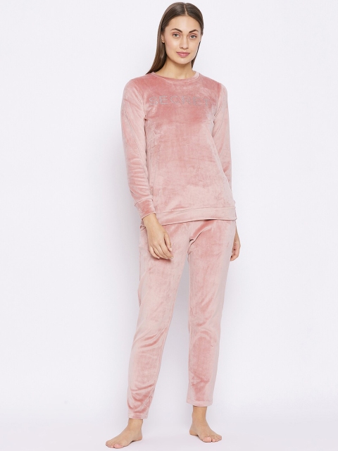 

MADAME M SECRET Women Pink Printed Night suit