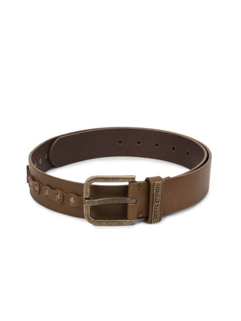 

Royal Enfield Men Tan Leather Belt